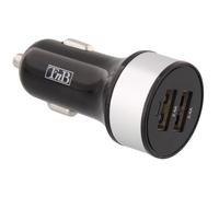 T'NB AcgpCar48 Chargeur Allume-Cigare Double USB 4.8 A Noir