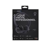 TNB Activ 1000X Professional Headset With Recharge Base Wireless Connection Bluetooth 5.0 And 24Ghz Stereo Earpads