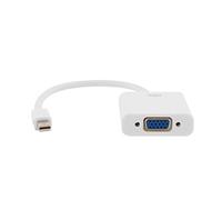 T'nB - Adaptateur Mini DisplayPort vers VGA, Résolution Full HD 1080p | Format Ultra Compact, Plug & Play sans Pilote, idéal pour Moniteur Externe et Extension d'Écran, Blanc
