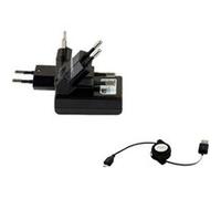 T'nB - Adaptateur secteur - 1 A (USB) - sur le câble : Micro-USB - noir Noir G
