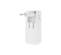 T'nB - Adaptateur secteur - GaN, prise pliable - 65 Watt - PD - 3 connecteurs de sortie (24 pin USB-C, 2 x USB) - blanc
