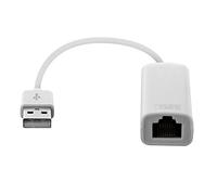 T'nB Adaptateur USB 2.0 vers RJ45 ADAUSBRJ45 10/100 BASE-T Installation automatique Blanc