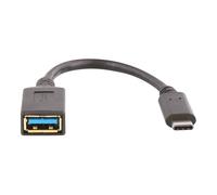 T'nB - Adaptateur USB - USB-C (M) pour USB type A (F) - USB 3.1 - 3 A - 10 cm - noir