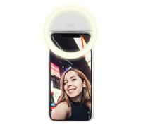 T’NB Influence Selfie Ring Light, Anneau Lumineux Rond, Compatible Tout Smartphone, Diffusion De Lumière, Différent Niveaux De Luminosité, Photo, Vidéo, Idéal pour Youtube, TikTok, Instagram- Blanc