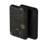 T'nb - Batterie de Secours 5000mAh Compatible MagSafe, Design Flower, Option de Charge Filaire Ultra-Rapide USB-C de 20W - Noir