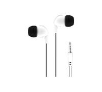 T'nB BE COLOR - Écouteurs avec micro - intra-auriculaire - filaire - jack 3,5mm - blanc