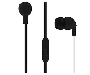 T'nB Be Color - Écouteurs Filaires Musique, Micro Intégré | Intra-Auriculaires, Jack 3,5 mm, Câble Plat 120 cm, 3 Embouts, Pince Cravate, Noir et Blanc