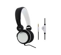 T'nB BE COLOR - Micro-casque - circum-aural - filaire - noir, blanc