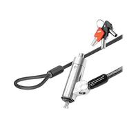 T'nB - Câble antivol à clé 3 en 1, Compatible T-Bar, Nano et Wedge, ultra résistant - Gris