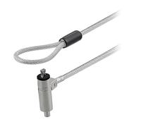 T'nB - Câble Antivol Wedge, Verrouillage ompatible avec Master | Câble Acier Tressé 1,80 m, Revêtement PVC, Verrou Zinc, Tête Pivotante, 2 Clés Personnelles, Gris