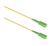 T'nB - Câble Fibre Optique 6 M, SC/APC vers SC/APC, Monomode 9/125 | Jarretière Simplex 2 Mm en PVC OFNR, compatible avec Box Fibre Orange, SFR et Bouygues, Fast et Gigabit Ethernet