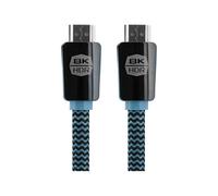 T'nB - Câble HDMI - HDMI mâle pour HDMI mâle - 2 m - noir, bleu - support 4K 120 Hz, support pour 8K60Hz, support vidéo 3D