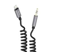 T'nB - Câble Lightning vers jack pour casque - Lightning mâle pour prise audio de 3,5 mm mâle - 1.5 m - noir - bobiné