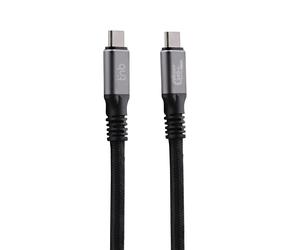 TNB Câble professionnel de charge et de transfert ultra rapide USB-4(Gen3) 40 Gbps - USB-C/USB-C - 240W - Longueur 2 m - Noir