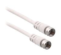 Câble antenne satellite T'nB 2 fiches F M/M - blanc 2 mètres G