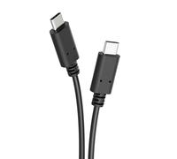 T'nB - Câble USB-C vers USB-C 1m, Charge Rapide 60W avec Power Delivery, Transfert Haute Vitesse 480 Mbit/s, Synchronisation Fichiers et Données - Noir