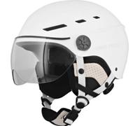 T'nB Casque Visor L 58-62 cm – Visière transparente, molette, caches-oreilles détachables – Blanc
