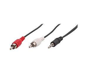 T'nB - Cavalier Jack Stéréo 3.5mm A 2RCA Mâle, Longueur 1,20 mètres