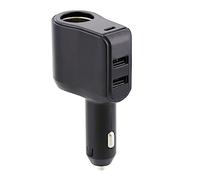 T'nB Chargeur Allume-Cigare 2xUSB-A + USB-C + Prise Allume-cigares - Noir