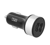 T'nB Chargeur allume-cigare 2x USB-A 24W Finition grise