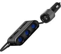 Tnb - Chargeur Allume Cigare Station De Charge 65w 7 En 1 Usb-C Noir