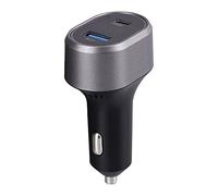 T'nB Chargeur Allume-cigares 1XUSB et 1XUSB-C QC et PD 83W, Charge Smartphone, Tablette et Ordinateur Portable en Voiture - Noir