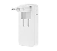 T'nb - Chargeur GAN, 3 Ports,2 USB-C et 1 USB-A, Prise Pliable, Power Delivery 65W, Format Compact et Design - Blanc