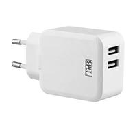 T'nB - Chargeur Secteur 2 USB 4.8A - Blanc -T'nB