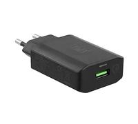 T'nB - Chargeur USB 18W, Quick Charge 3.0 pour Smartphone | Chargeur Secteur USB-A Noir 18 W avec Charge Rapide QC 3.0 et Compatibilité QC 2.0 pour Smartphone