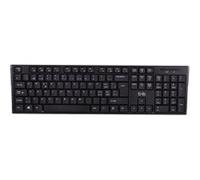 T'nB - Classy Suisse, Clavier sans Fil Compact, Touches Confortables et Silencieuses, QWERTZ Suisse/Allemagne, Connexion Automatique avec Dongle, 13 Raccourcis Multimédia - Noir
