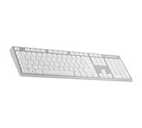 T'nB Clavier Bluetooth rechargeable USB-C AZERTY - touches souples et silencieuses - Gris et blanc