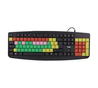 T'nB - Clavier Enfant pour Apprentissage, Touches Silencieuses Colorées Filaire USB-A, Connexion Facile Plug & Play - AZERTY