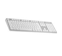 TNB Clavier Sans fil Classy+ rechargeable - Bluetooth + Récepteur USB-A 2,4 GHz - AZERTY - Gris