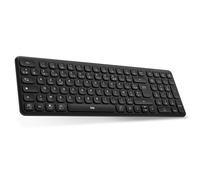 T'nB - Clavier sans Fil Slim Pro, Connexion Multi-Appareils en Simultanée, Connexion Bluetooth ou Dongle USB, Compact et Léger, Compatible Windows/Mac, Batterie Rechargeable Longue Durée - Noir