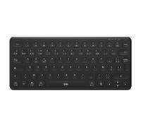 T'nB Clavier sans fil Mini Bluetooth AZERTY rechargeable ultra-fin Noir
