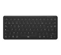 T'nB Clavier sans fil Mini Bluetooth AZERTY rechargeable ultra-fin Noir