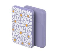 T'nB Color - Batterie Externe iPhone, Magnétique 5000 mAh | Compatible MagSafe, Sans Fil et USB-C 20 W, Compatible iPhone 12 à 16, Modèle Flower