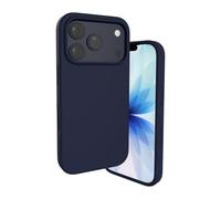 T'nB - Coque Silicone iPhone 17 Air, Protection Anti-Chocs, Doublure Microfibre, Finition Soft Touch, Accès Complet aux Boutons et Connectiques - Bleu Navy