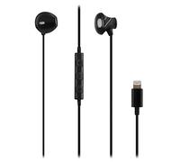 T'nB - Ecouteurs Filaires, Connecteur Lightning, Semi Intra Auriculaire, Son Stéréo, Microphone Intégré, Casque Compatible pour Apple iPhone/iPad, Certifiés MFI- Noir