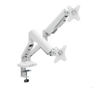 T'nB - Double bras support articulé pour moniteur - blanc