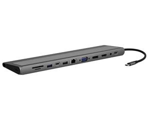 T'nB DSMST12V2 hub & concentrateur USB Type-C 5000 Mbit/s Aluminium