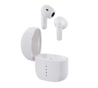 T'nB - Écouteurs sans Fil Zip Semi Intra-Auriculaires, Compact, autonomie de 24h avec 3 Charge Possible Via Le boitier, Contrôle du Volume Tactile, indicateur de Charge, Charge USB-C - Blanc