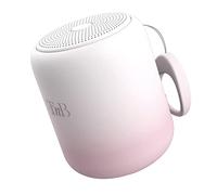 T'NB Enceinte Color - Sans Fil Portable, Connexion Bluetooth 8 Heures, Petite de Douche Waterproof IPX4, Format Mini Tendance et Colorée - Dégradé Blanc et Rose