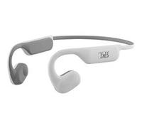 T'nB – Écouteurs Bluetooth supra-auriculaires conduction osseuse, tactile, boîtier de charge – Blanc