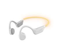 T'nB Energy Light Écouteurs Conduction Osseuse Bluetooth, Oreilles Libres, Casque Sport Running, LED Sécurité 360°, Ultra Léger 28 g, IPX4, Autonomie 15h - Blanc