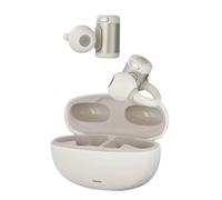 T'nB - Écouteurs Sport Energy Zen, Air Conduction, Clip Oreille Sécurisé, IPX4 résistants à la Pluie et à la Sueur, Micro Anti Vent, Bouton de contrôle, 10 h d'autonomie, Câble USB C Inclus - Beige