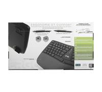 TNB ERGO - Clavier ergonomique sans fil rechargeable Bluetooth + 2.4GHz (FR)