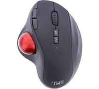 T'nB Ergo DUAL CONNECT - Boule de commande - ergonomique - 7 boutons - sans fil - Bluetooth, 2.4 GHz - récepteur sans fil USB - rouge et noir