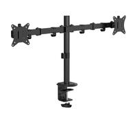 TNB ERGO - Support double écran ajustable en hauteur et articulé - noir