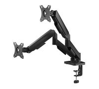 T'nB - ErgoMeca Dual Support Double Écran, Réglage Multi-Axe, Rotation 360°, Inclinaison et Pivot, 17 à 32 Pouces, 8 Kg - Noir